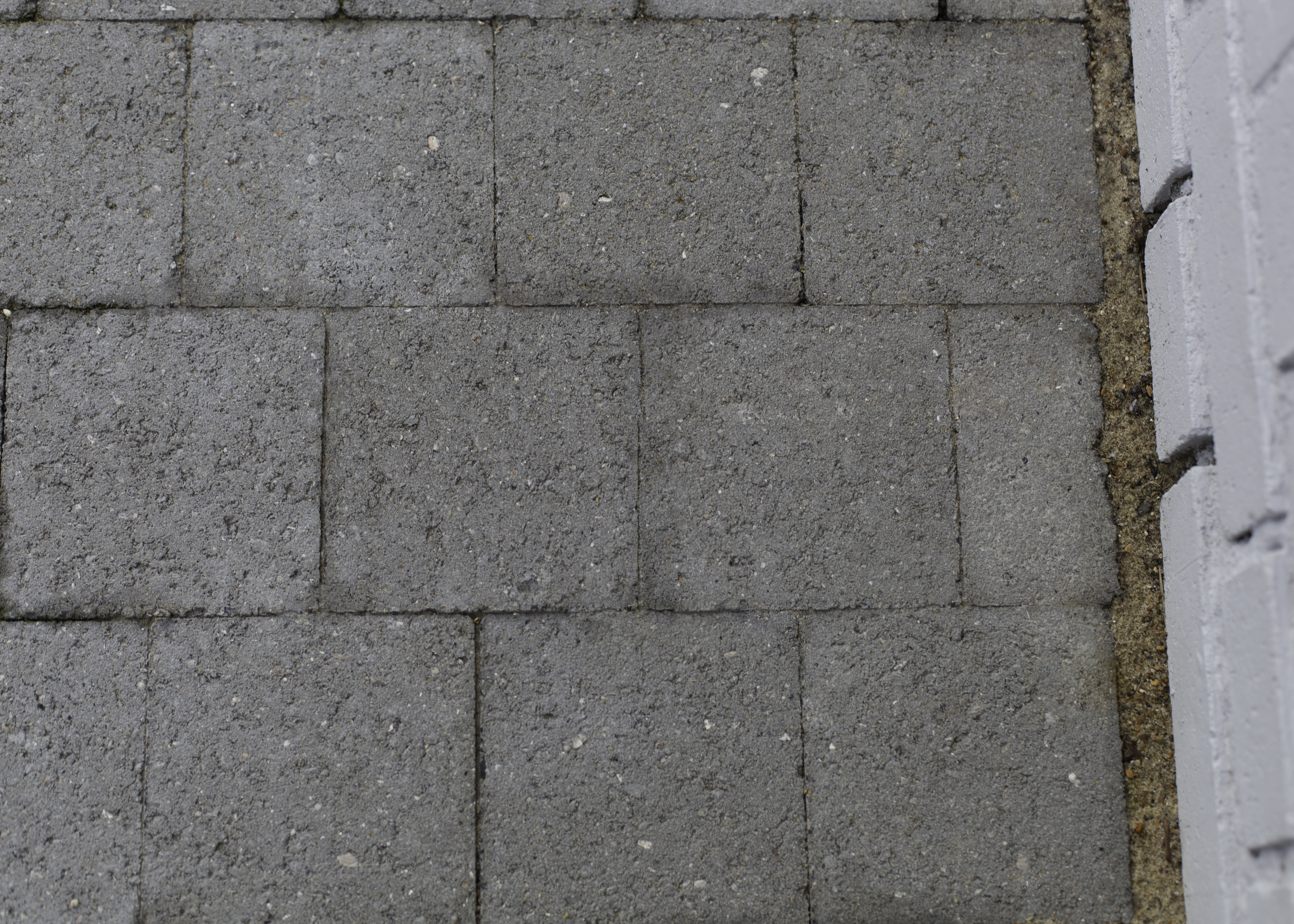 pavé béton gris