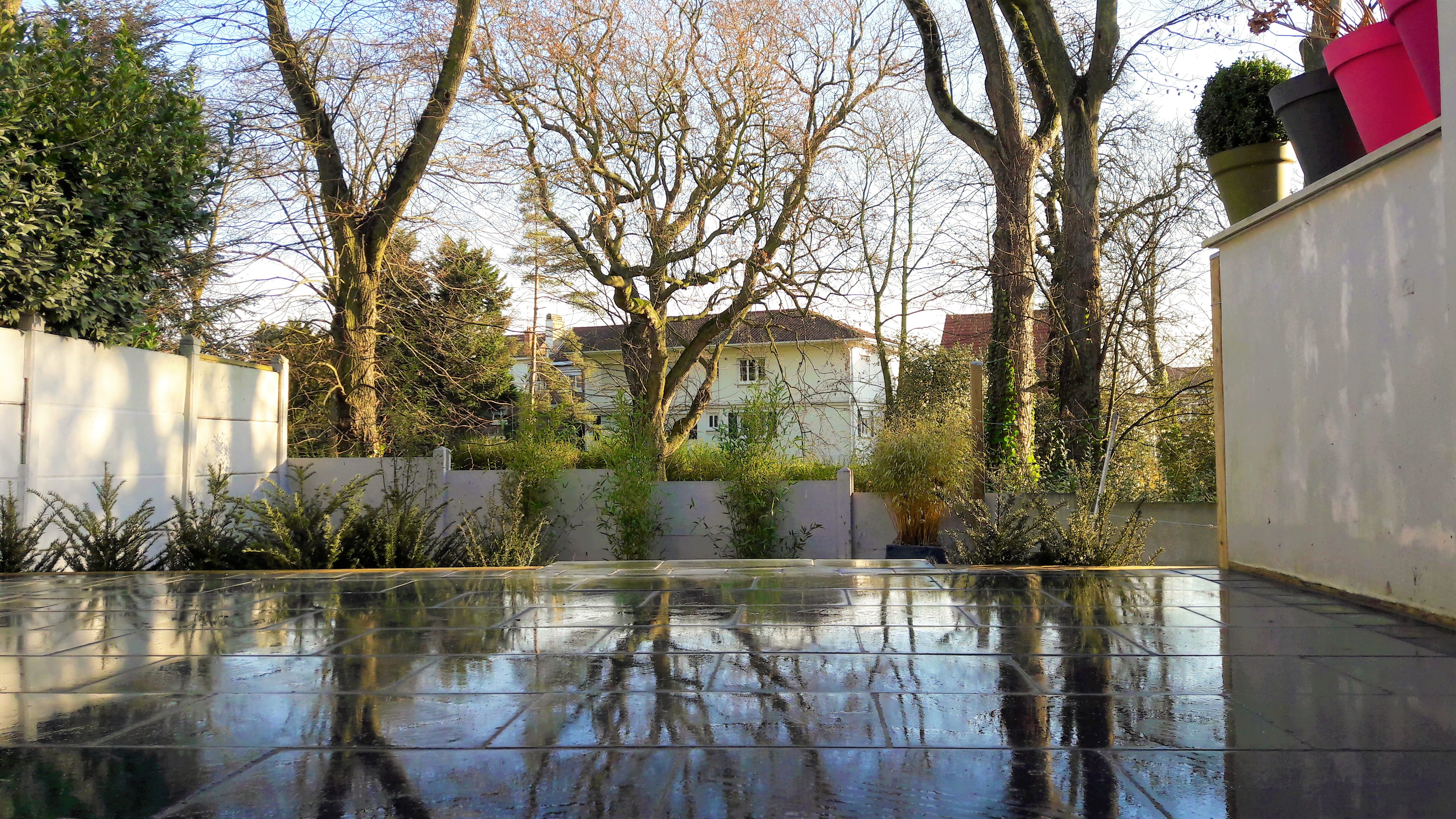 Photographie, terrasse en Pierre bleue